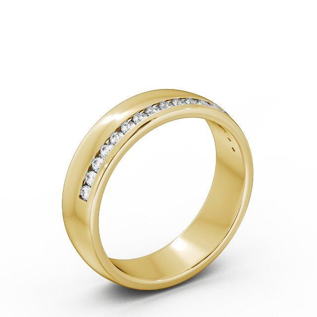 Noa 0.18ct Round Lab Diamond Channel Set Wedding Ring